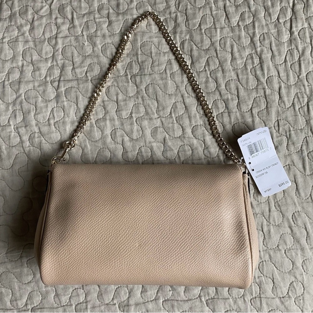 Coach Mini Ruby Crossbody
Leather Bag with Gold Chain (Nude) - Picture 2 of 5
